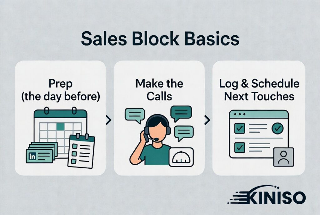 The Staffing Sales Call Block: How Preparation Makes You Faster